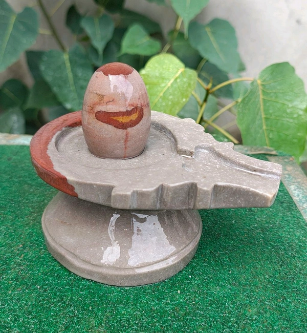 Spiritual Stone World 3 Inch Shivling With 6 Inch Jaladhara