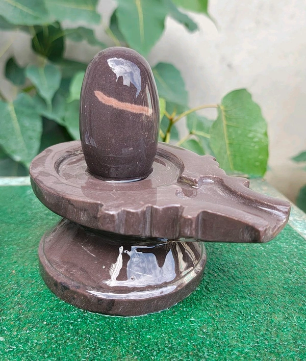 Spiritual Stone World 3 Inch Shivling With 6 Inch Jaladhara