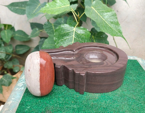 Spiritual Stone World 4 Inch Shivling 8 Inch Jaladhara 