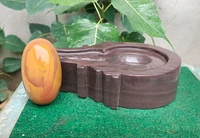 Spiritual Stone World 4 Inch Shivling 8 Inch Jaladhara 