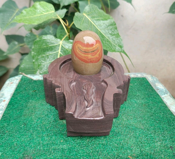 Spiritual Stone World 4 Inch Shivling 8 Inch Jaladhara 