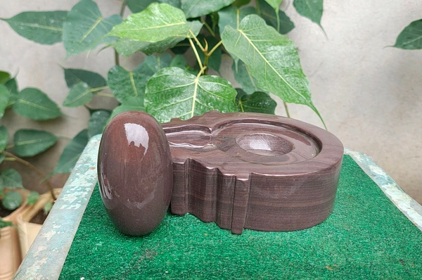 Spiritual Stone World 4 Inch Shivling 8 Inch Jaladhara 