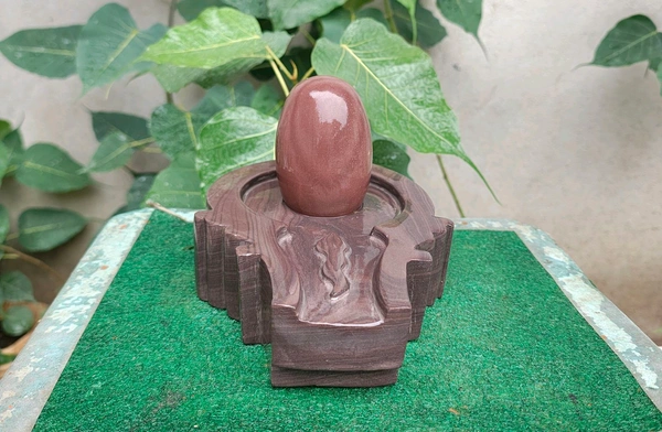Spiritual Stone World 4 Inch Shivling 8 Inch Jaladhara 