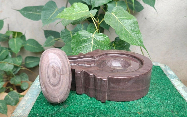 Spiritual Stone World 4 Inch Shivling 8 Inch Jaladhara 
