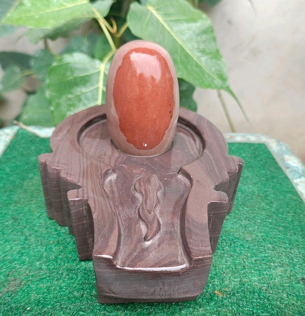Spiritual Stone World 4 Inch Shivling 8 Inch Jaladhara 