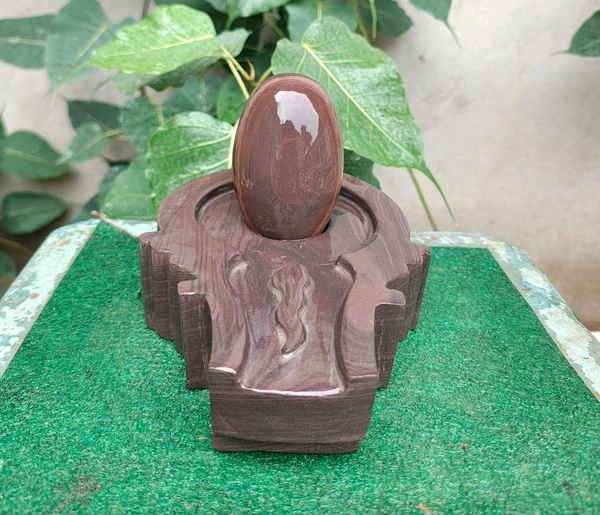 Spiritual Stone World 4 Inch Shivling 8 Inch Jaladhara 