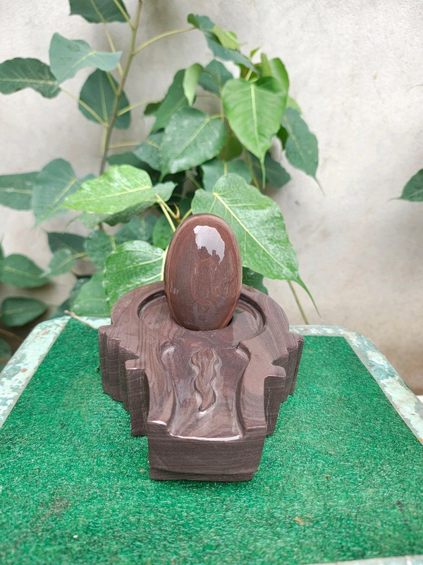 Spiritual Stone World 4 Inch Shivling 8 Inch Jaladhara 