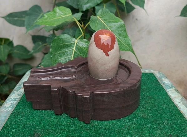 Spiritual Stone World 4 Inch Shivling 8 Inch Jaladhara 