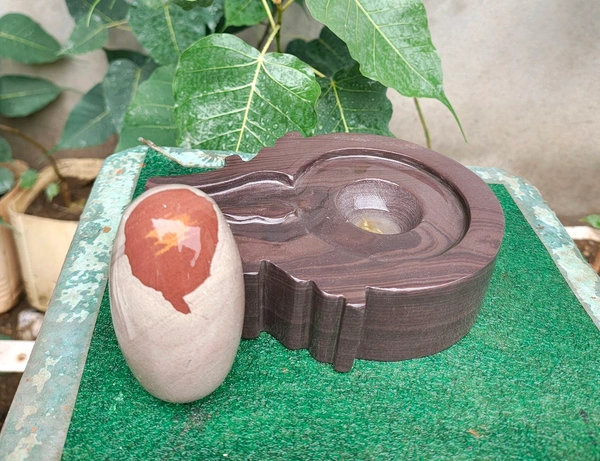 Spiritual Stone World 4 Inch Shivling 8 Inch Jaladhara 