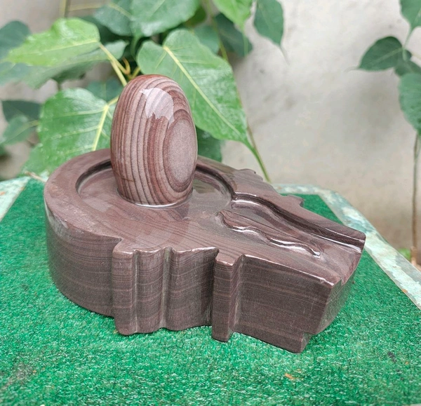 Spiritual Stone World 4 Inch Shivling 8 Inch Jaladhara 