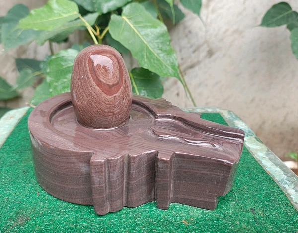 Spiritual Stone World 4 Inch Shivling 8 Inch Jaladhara 