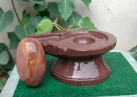 Spiritual Stone World 4 Inch Shivling 8 Inch Jaladhara 
