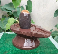 Spiritual Stone World 4 Inch Shivling 8 Inch Jaladhara 