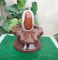 Spiritual Stone World 4 Inch Shivling 8 Inch Jaladhara 