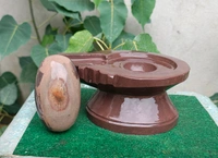 Spiritual Stone World 4 Inch Shivling 8 Inch Jaladhara 