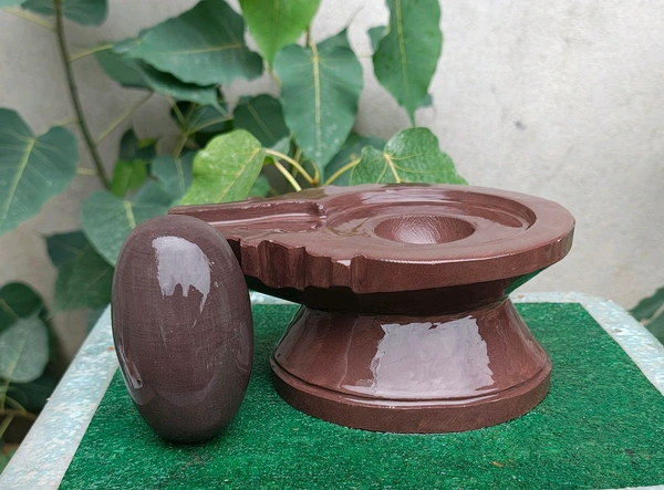Spiritual Stone World 4 Inch Shivling 8 Inch Jaladhara 