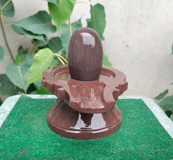 Spiritual Stone World 4 Inch Shivling 8 Inch Jaladhara 