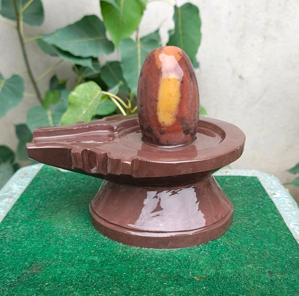 Spiritual Stone World 4 Inch Shivling 8 Inch Jaladhara 