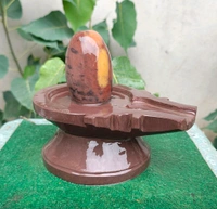 Spiritual Stone World 4 Inch Shivling 8 Inch Jaladhara 