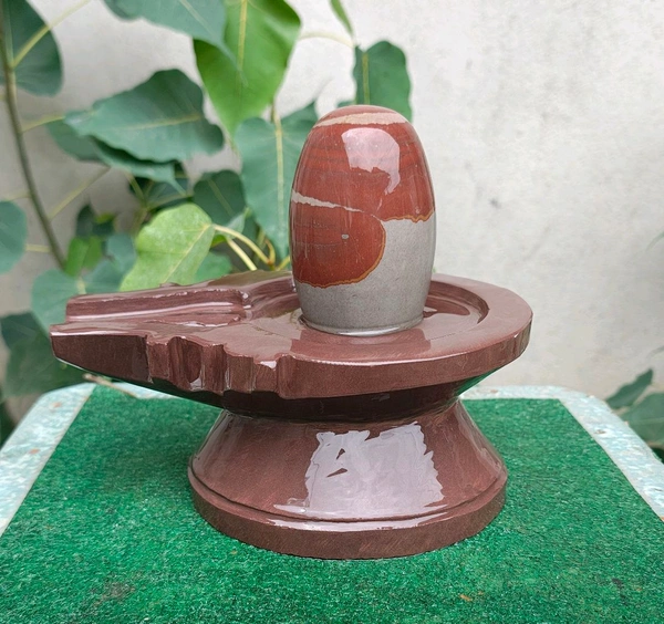 Spiritual Stone World 4 Inch Shivling 8 Inch Jaladhara 