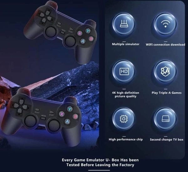 G11 PRO Game Box Ultimate Retro Gaming Experience 40000+ Games 4k/2D/3D HD Graphics 64 GB with GTA Vice City, God of War, Tekken, Cadillacs and Dinosaurs, Mario, Snow Bros.