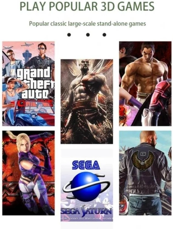 G11 PRO Game Box Ultimate Retro Gaming Experience 40000+ Games 4k/2D/3D HD Graphics 64 GB with GTA Vice City, God of War, Tekken, Cadillacs and Dinosaurs, Mario, Snow Bros.