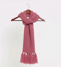 knitted scarf with lovely blush pink - Mona Lisa