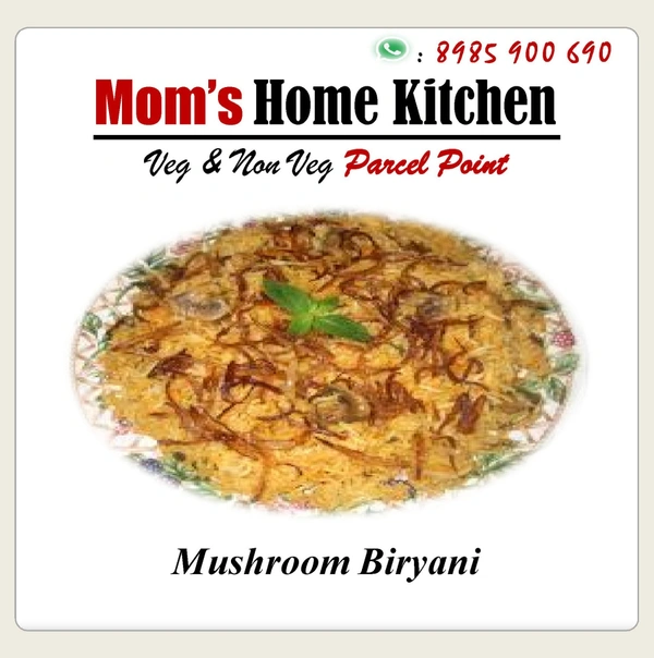 Mom's Mushroom Biryani - Plate