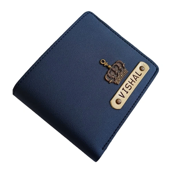 imported vegan leather wallet 2.0 BLUE COLOR