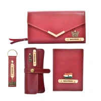 Personalized Complete Leather Combo For Women's