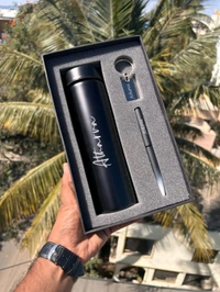 Botal + Pen + Keychain Combo 1.0 - Wine Red