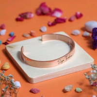 Customized / Personalized Stylish Kada Bracelets - SILVER