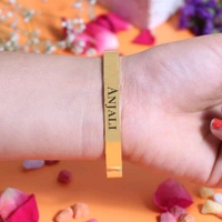 Customized / Personalized Stylish Kada Bracelets - Goldan