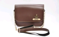 Customized Leather Ladies Sling Bag with Name Engrave | Personalized Women Hand Bag, Hand Purse , Shoulder Bag - Brown