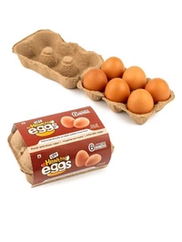 UPF Healthy  Brown- Large Eggs 6 Pieces