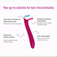 Sirona Bikini Razor for Women, Bikini Line Razors for Painless Hair Removal - 3 Razors