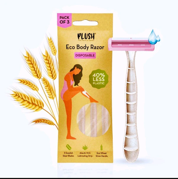 Plush Disposable Eco Razor For Women - Pack of 3