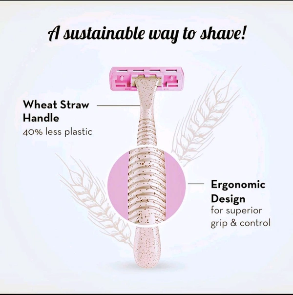 Plush Disposable Eco Razor For Women - Pack of 3