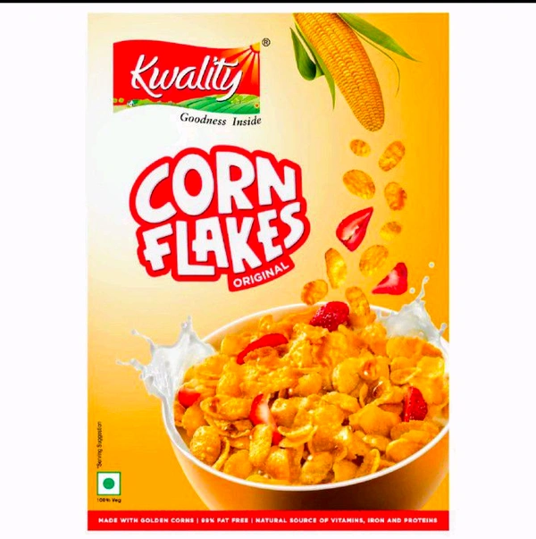 Kwality Corn Flakes 375g Box