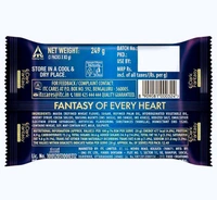 Sunfeast Dark Fantasy Vanilla Creme, 249g, Dark Crunchy Biscuit with Smooth Vanilla Creme