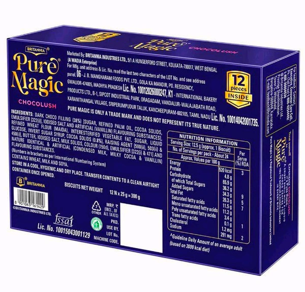 Britannia Pure Magic Chocolush Cookies 300 g