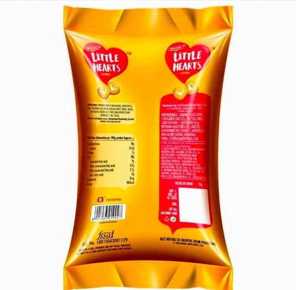 Britannia Little Hearts Classic Biscuits 75 g