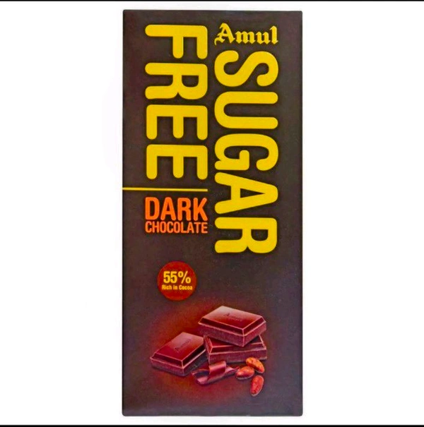 Amul Sugar Free Dark Chocolate 150 g