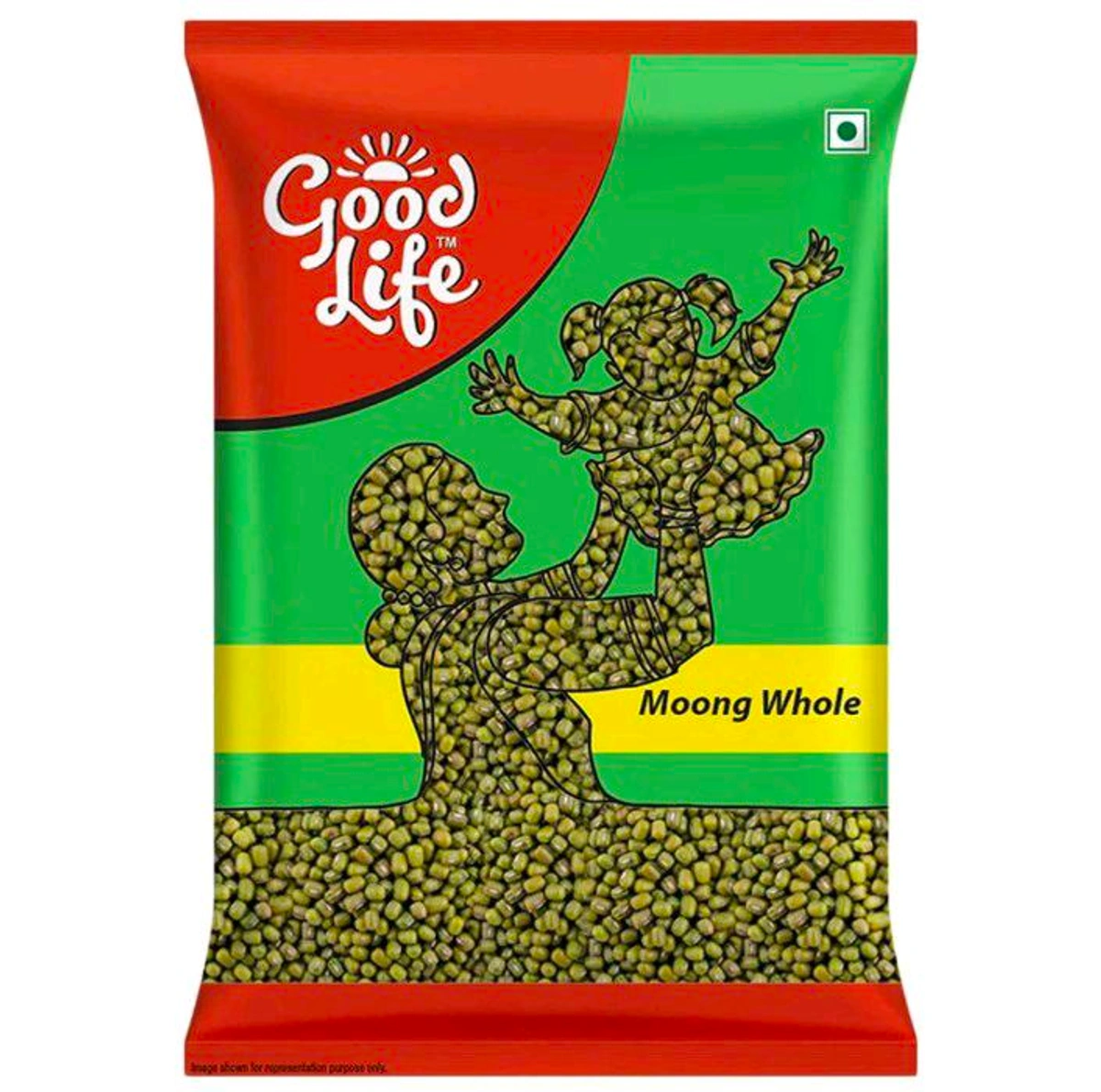 Good Life Whole Moong 500 Gm