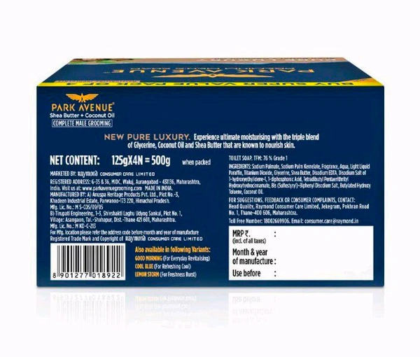 Park Avenue Pure Luxury Soap 125 g (Pack of 4)