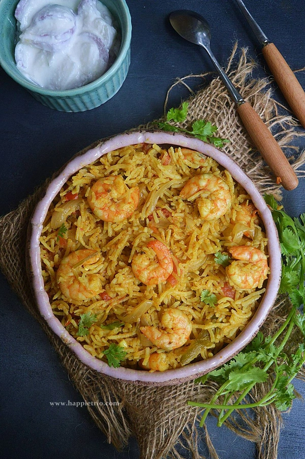 Venu Prawns Biryani  