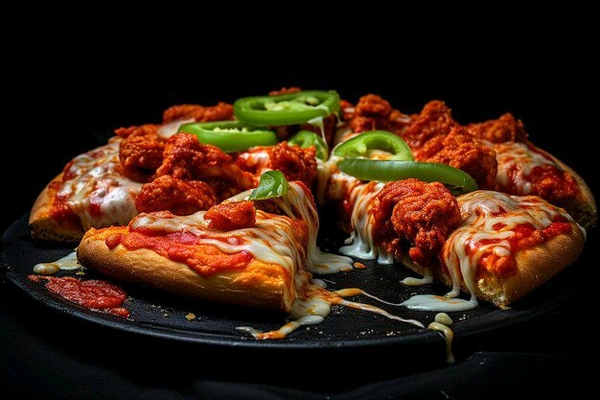 Wings  Spicy Chicken Pizza 