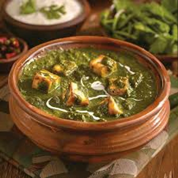 Bamboo  Palak Paneer Curry