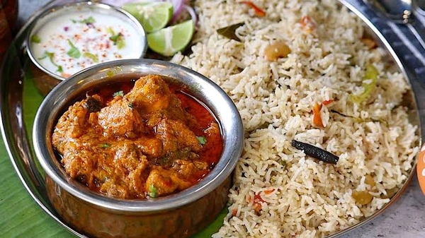 Bagara with chicken