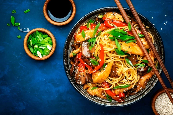 Veerabhadra bakery Schezwan Chicken Noodles
